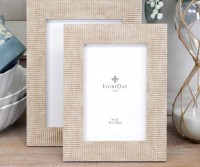 Emerson Blonde Ribbed Photo Frame - 6x4